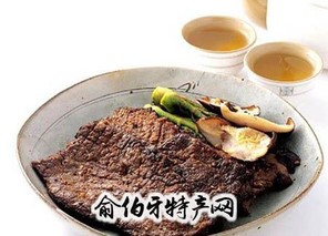 朝鲜族烤牛肉、打糕